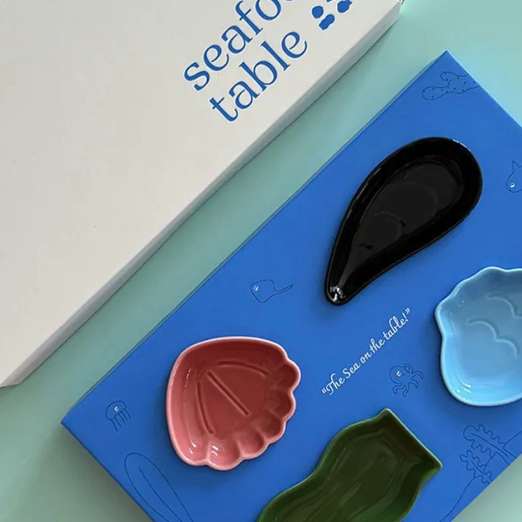 [Polaathome] Mini Plate Seafood Table 4P
