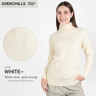Overchills เสื้อ​คอเต่าไหมพรม​ แขนยาว​ โอเวอร์ไซส์ สำหรับ​ผู้หญิง​ ผ้านิ่ม​ ผ้าหนา​ ใส่สบาย​ มี​ 8 สี​ กันหนาวได้ดี​