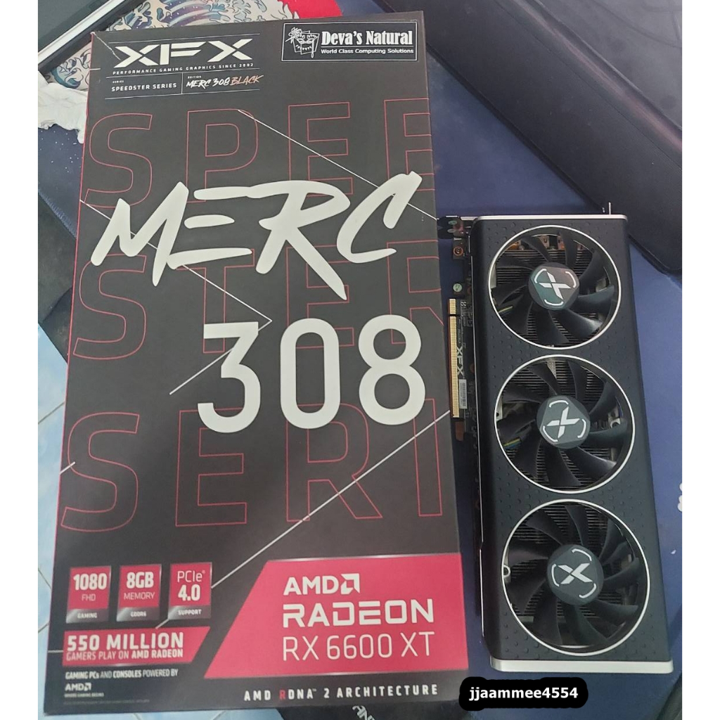 การ์ดจอ xfx rx 6600 xt 8gb มือสอง