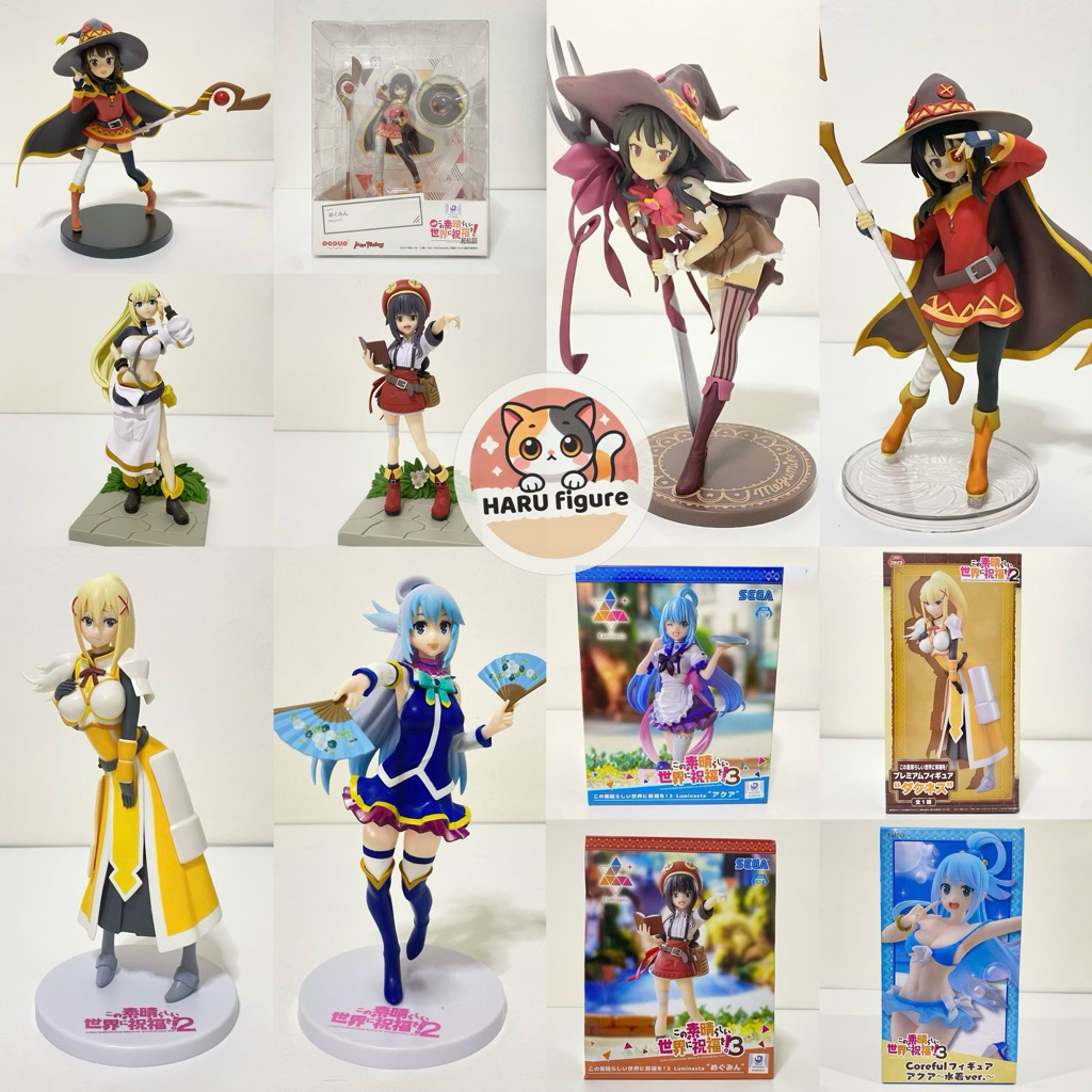 [พร้อมส่ง/มือ1-2/ของเเท้] รวมฟิกเกอร์ Konosuba ขอให้โชคดีมีชัยในต่างโลก Aqua, Darkness, Megumin อควา เมกุมิน ดาร์คเนส