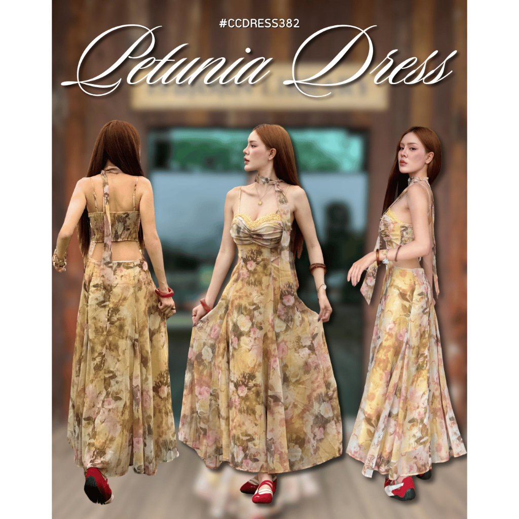 Chuuclothing Petunia dress [พร้อมส่ง] เก็บโค้ดหน้ากิจกรรม