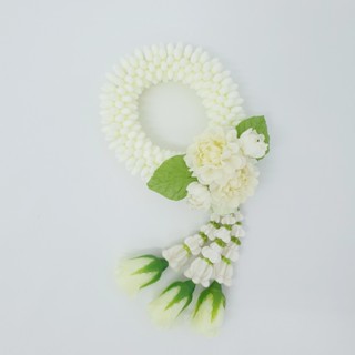 พวงมาลัยดอกมะลิประดิษฐ์ พวงเล็ก (ขนาด 8.5x18 cm.) วันแม่ วัน…