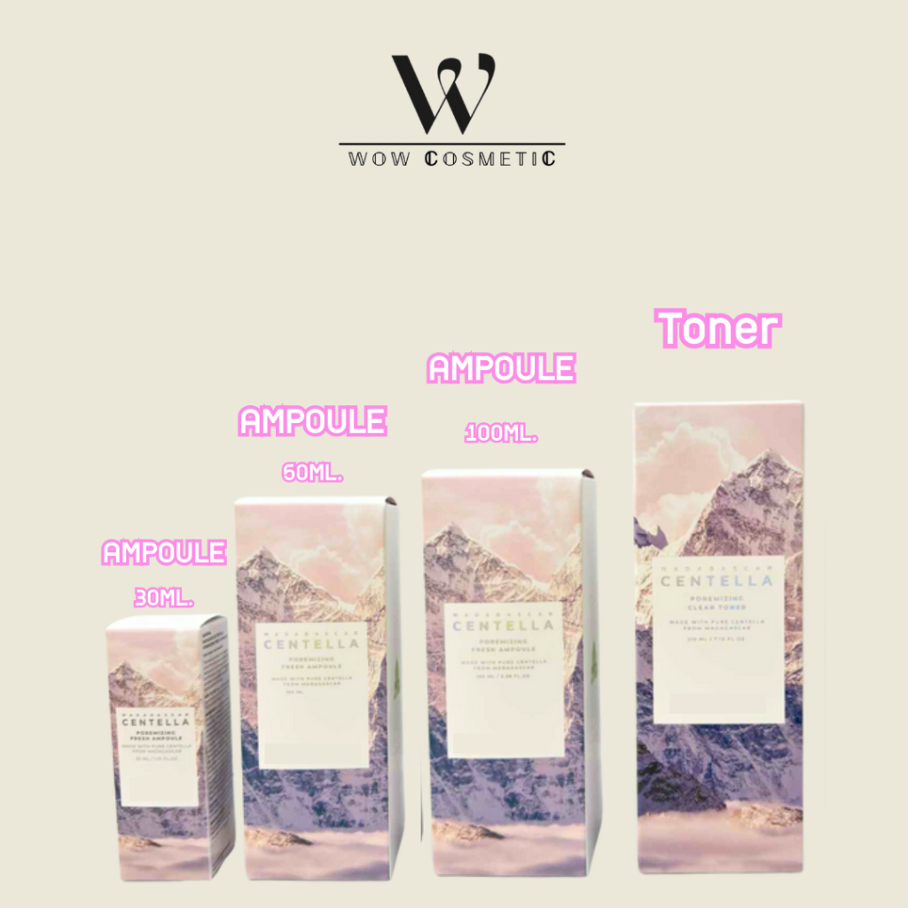 สูตรใหม่ลดรูขุมขน Skin1004 Centella Mardacascar  poremizing Ampoule & Toner / tea-trica 100ml / Tea-Trica Purifying