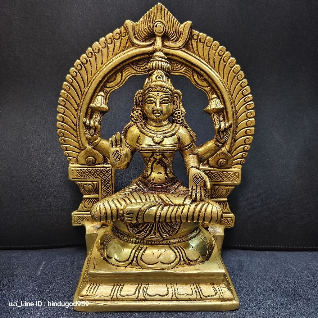 A&R Tewa Bucha พระแม่ลักษมีนั่ง 8.25 นิ้ว Brass.2.6Kg.