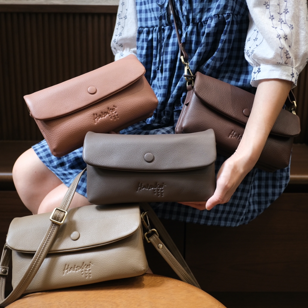 🚩🚩ช่องเยอะ หนังวัวนุ่ม จุของได้เยอะ กระเป๋าสะพายหนังวัวแท้ Layers Hatsukoi Leather Bag