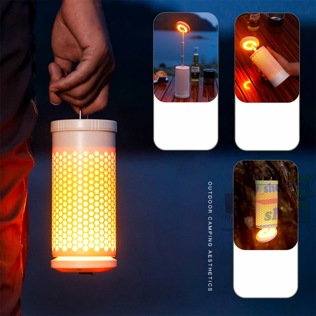 CH-026 CMMPING LIGHT ไฟฉายพกพา ไฟแคมป์ปิ้ง สว่างมาก สามารถยืดได้ ปรับได้ 4โหมดTYPE-C Rechargeable thumbnail 9