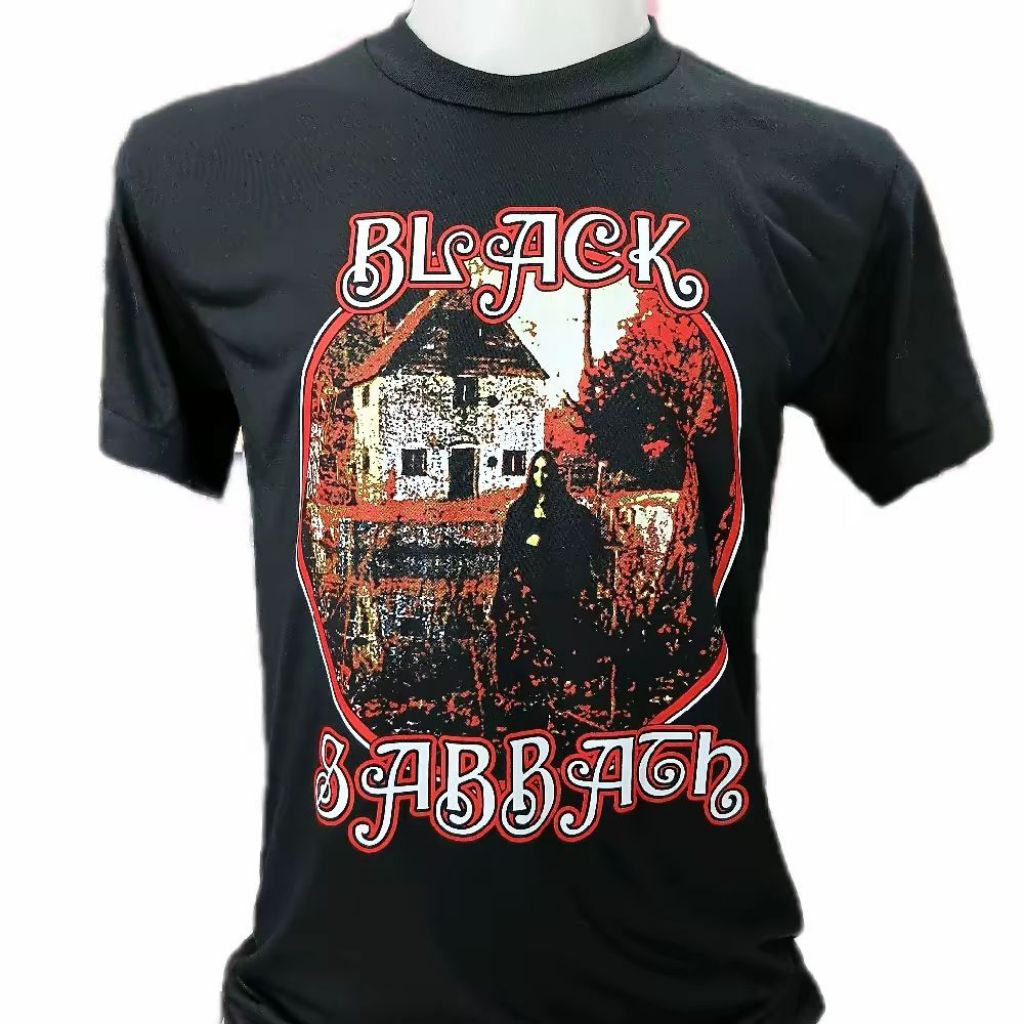 เสื้อ​วง​black​sabbath​ ผ้า​บาง​ คอกลม สีดำ ผู้ขาย ผู้หญิง