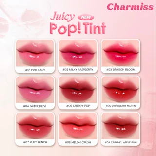 [ลิปทินท์หัวเหล็ก] CHARMISS JUICY POP TINT ยิ่งเม้ม ยิ่งPOP! สัมผัสเย็น ให้ริมฝีปากฉ่ำวาว