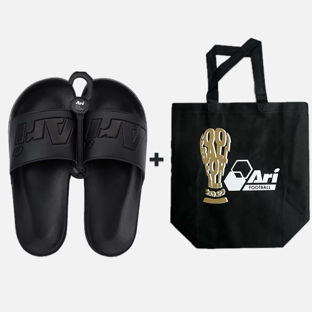 รองเท้าแตะ ARI SANDALS - BLACK สีดำล้วน