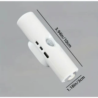 ไฟกลางคืนเซนเซอร์อัจฉริยะ LED เปลี่ยนได้3สี ลดเพิ่มแสงได้โคมไฟติดผนังเซนเซอร์ ชาร์จUSB ติดผนังไร้สาย