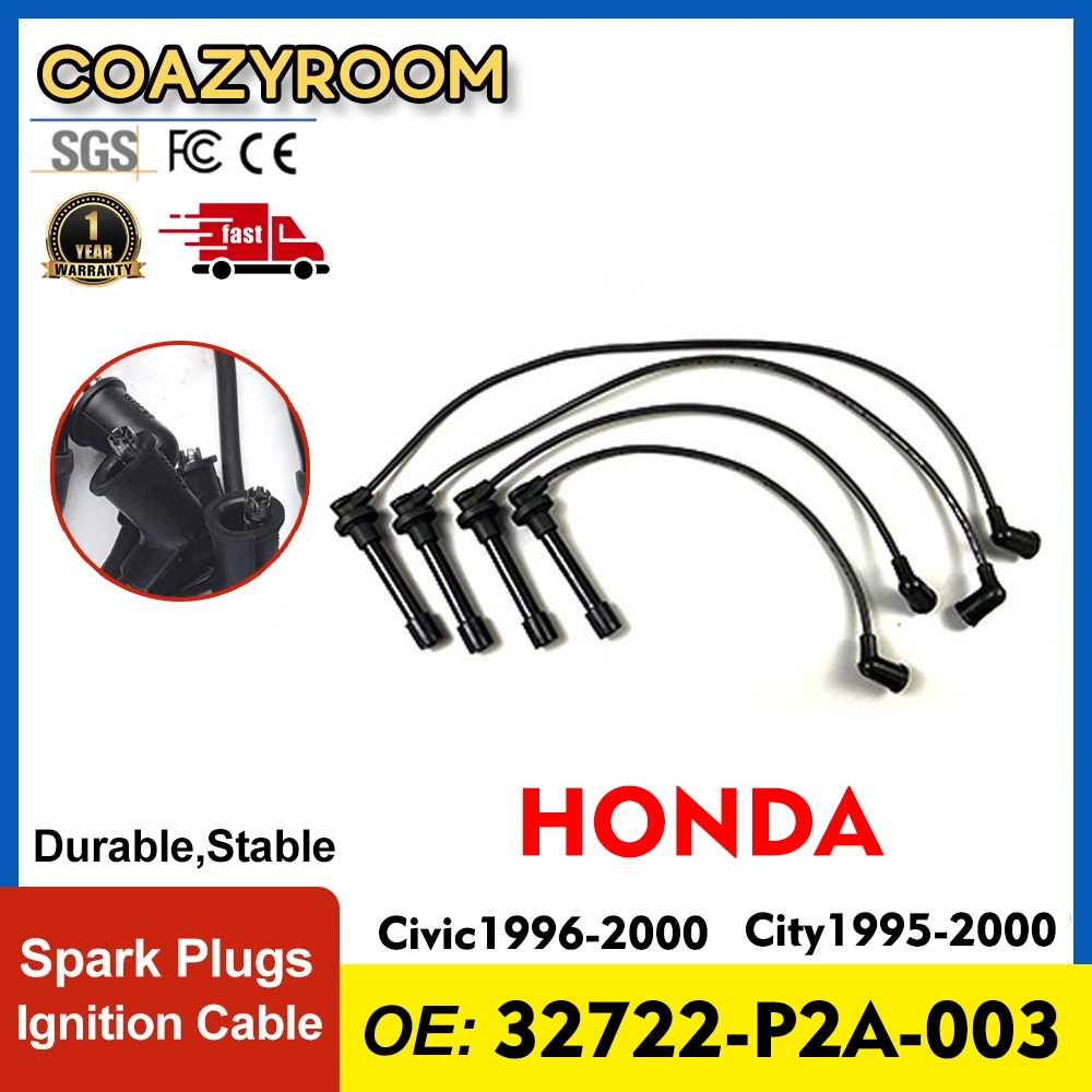 สายหัวเทียน สายเคเบิ้ลหัวเทียน ความตึงสูง สําหรับ Honda Civic 1996-2000 Honda City 1995-2000 32722-P2A-003 JAPAN ราคา ถูกที่สุด ดีลบีเคเค