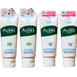 50g*2, 100g โฟมล้างหน้า เมนโทลาทั่ม Mentholatum Acnes Cleanser เมนโทลาทั่ม แอคเน่ส์ เคลียร์ริ่ง คลีนเซอร์ ขจัดสิวเสี้ยน