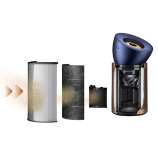 Dyson Purifier Big+Quiet Formaldehyde เครื่องฟอกอากาศ (100 ตร.ม (สีปรัสเซียนบลู/ทอง)) รุ่น BP04