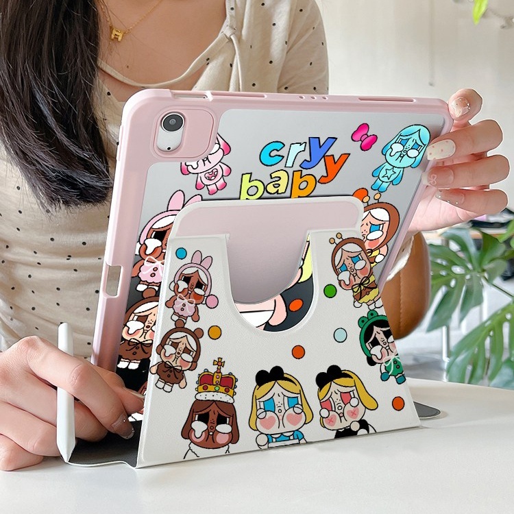 จัดส่งทันทีเคสไอแพด การหมุน360องศา crybaby Gen12/11 Pro13 รูปที่ 2