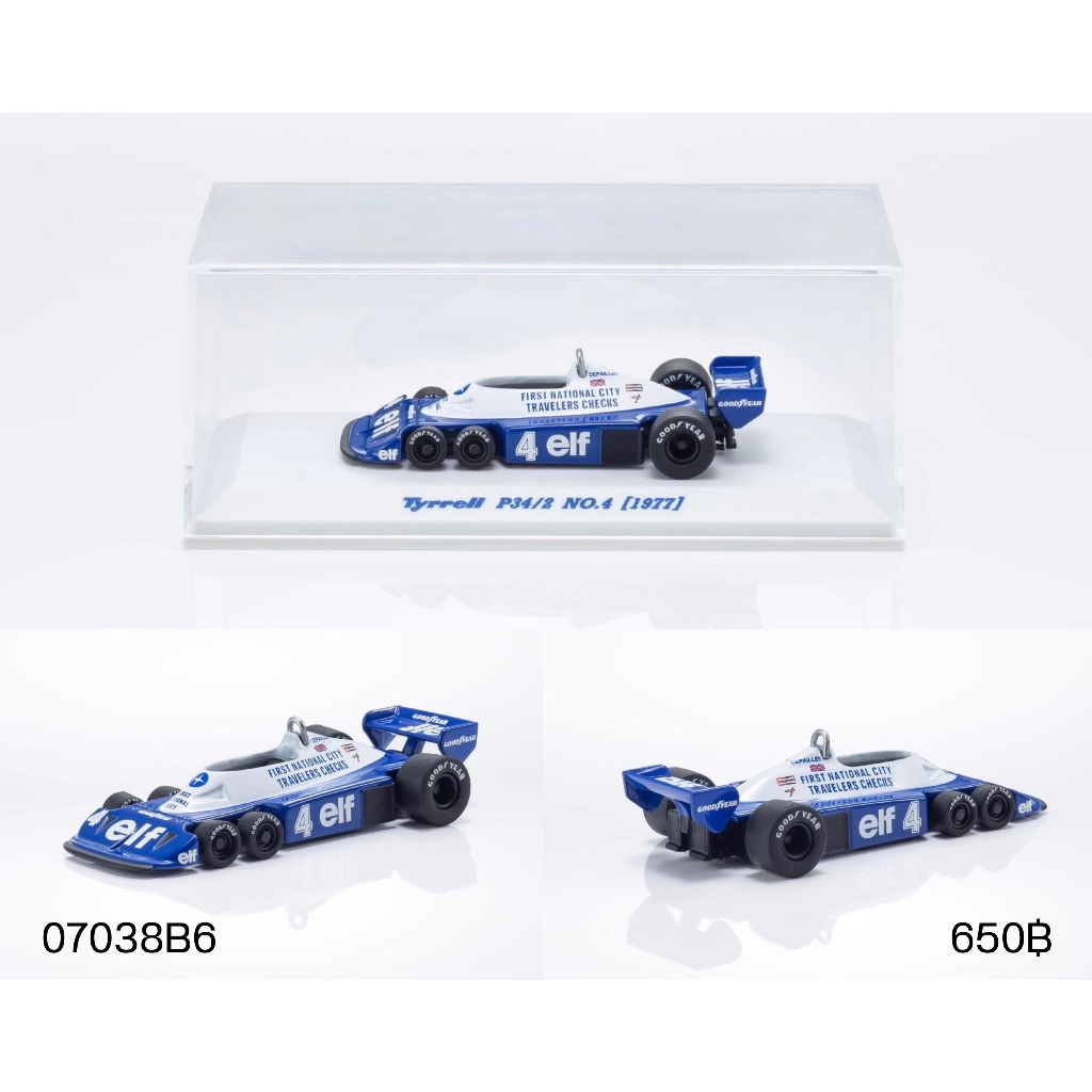 07038B6-KYOSHO Original 1/64 scale Diecast model TYRRELL P34/2 (1977)  No.4