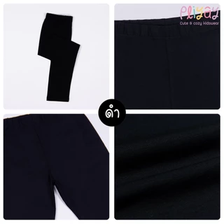 Pliyay by Mussu Kids กางเกงเลกกิ้งเด็ก สีพื้น ทรงใส่สบายไม่รัด ยืดหยุ่นดี (2-7 ปี) (lgpy1)