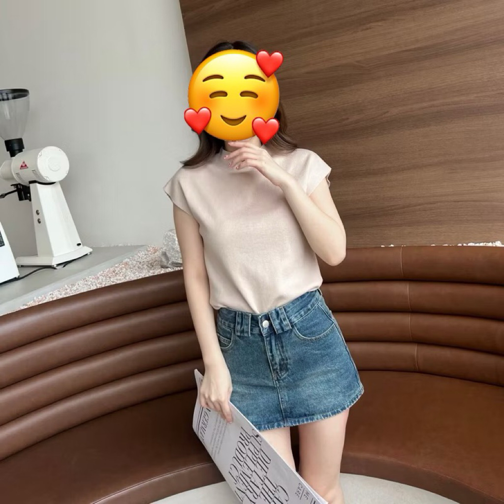 Wara Closet >> beige knit top