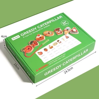 ของเล่นร้อยเชือก 🐛 เจ้าหนอนพาเพลิน Greedy Caterpillar ของเล่นเสริมพัฒนาการ 3 ปี Montessori Lookmaebaby