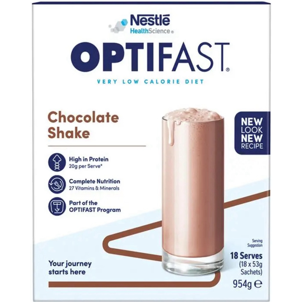 Optifast VLCD Shake Chocolate 18 x 53g