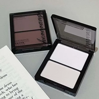 M482 HERORANGE พาเลตต์คอนทัวร์ไฮไลท์ 2 สี เนื้อแป้งบางเบา แบบแมตต์ ช่วยให้ใบหน้า ดวงตา จมูก ดูกระจ่างใส