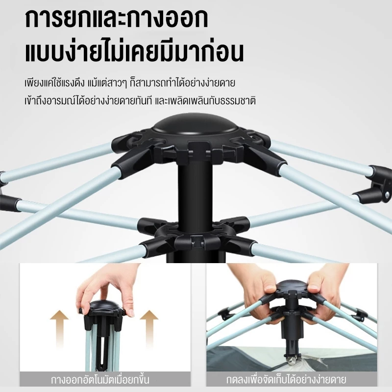 เต็นท์แค้มปิ้ง 5-8 คน เต็นท์สนามกางอัตโนมัติ Camping Tent thumbnail 8