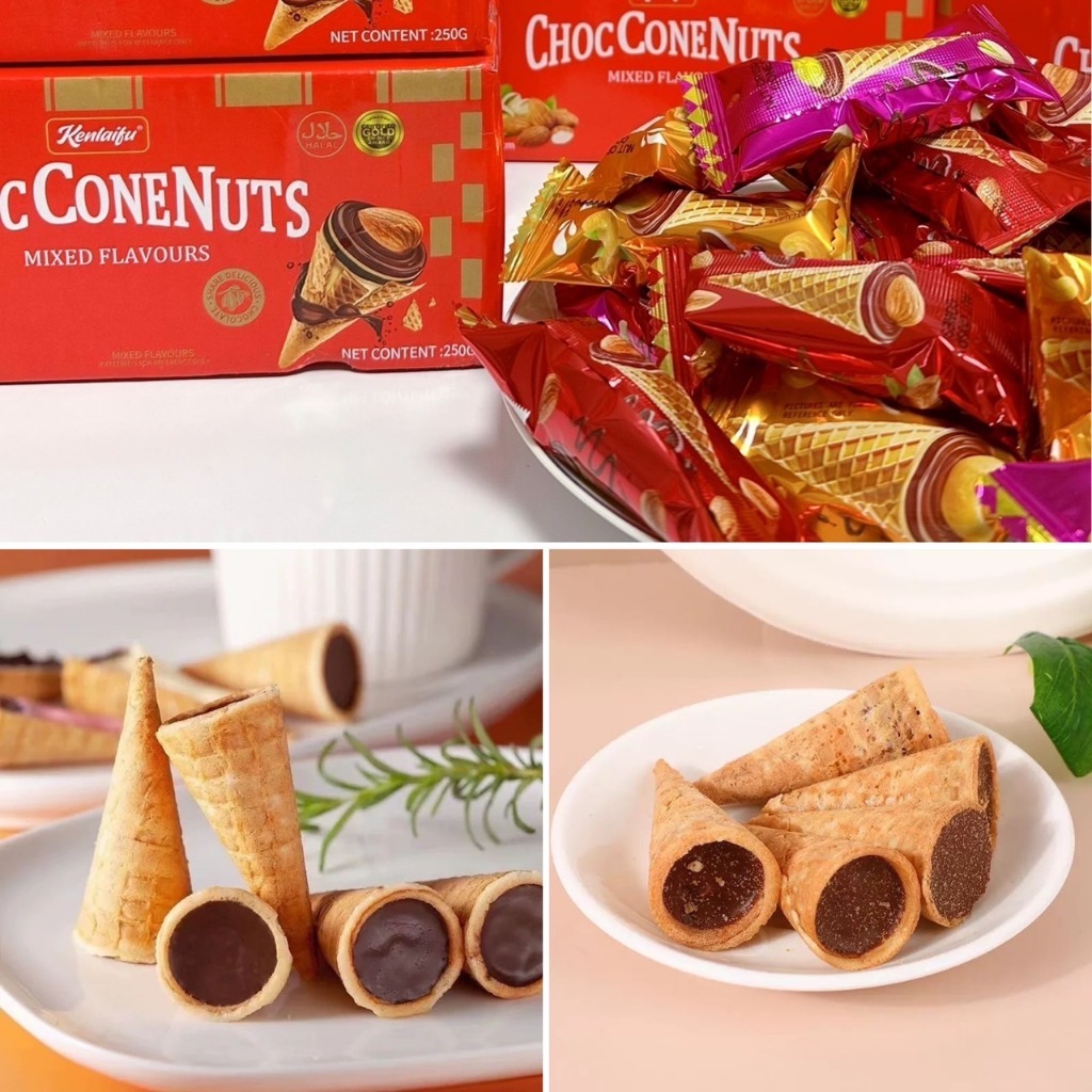 Choc Cone Nuts โคนช็อกโกแลตกรอบ ไส้แน่น! 3 รสพรีเมียม อัลมอนด์ / พิสตาชิโอ / เม็ดมะม่วง รูปที่ 6