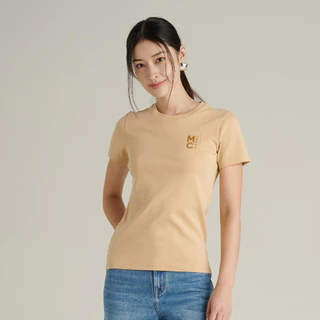 Mc JEANS (แม็คยีนส์) Online Exclusive เสื้อยืดผู้หญิง เสื้อยืดแขนสั้น ทรงสลิม Slim Fit T-Shirt มีให้เลือก 2 สี MTTZA33