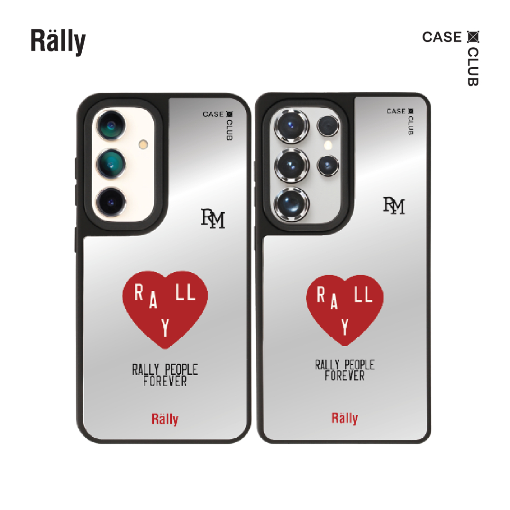 CaseClub เคส ซัมซุง เคส Samsung เคส กระจก ลาย Rally People Club สำหรับ Galaxy S25 Ultra / S25 / S24 