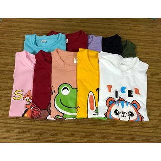 เสื้อเด็ก แพ๊ค 10 ตัว สีสันสดใส ใส่ได้ทั้งผู้ชายและผู้หญิง ผ้าTC สินค้าใหม่พร้อมส่ง