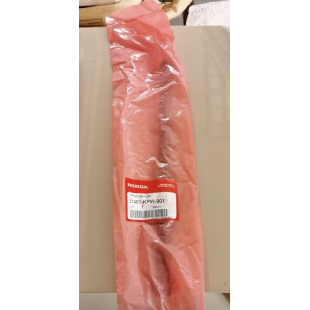 สปริงโช๊คหน้า เวฟ100 (ราคาต่อข้าง) wave100 ทุกรุ่น แท้เบิกศูนย์ 51401-KPW-901