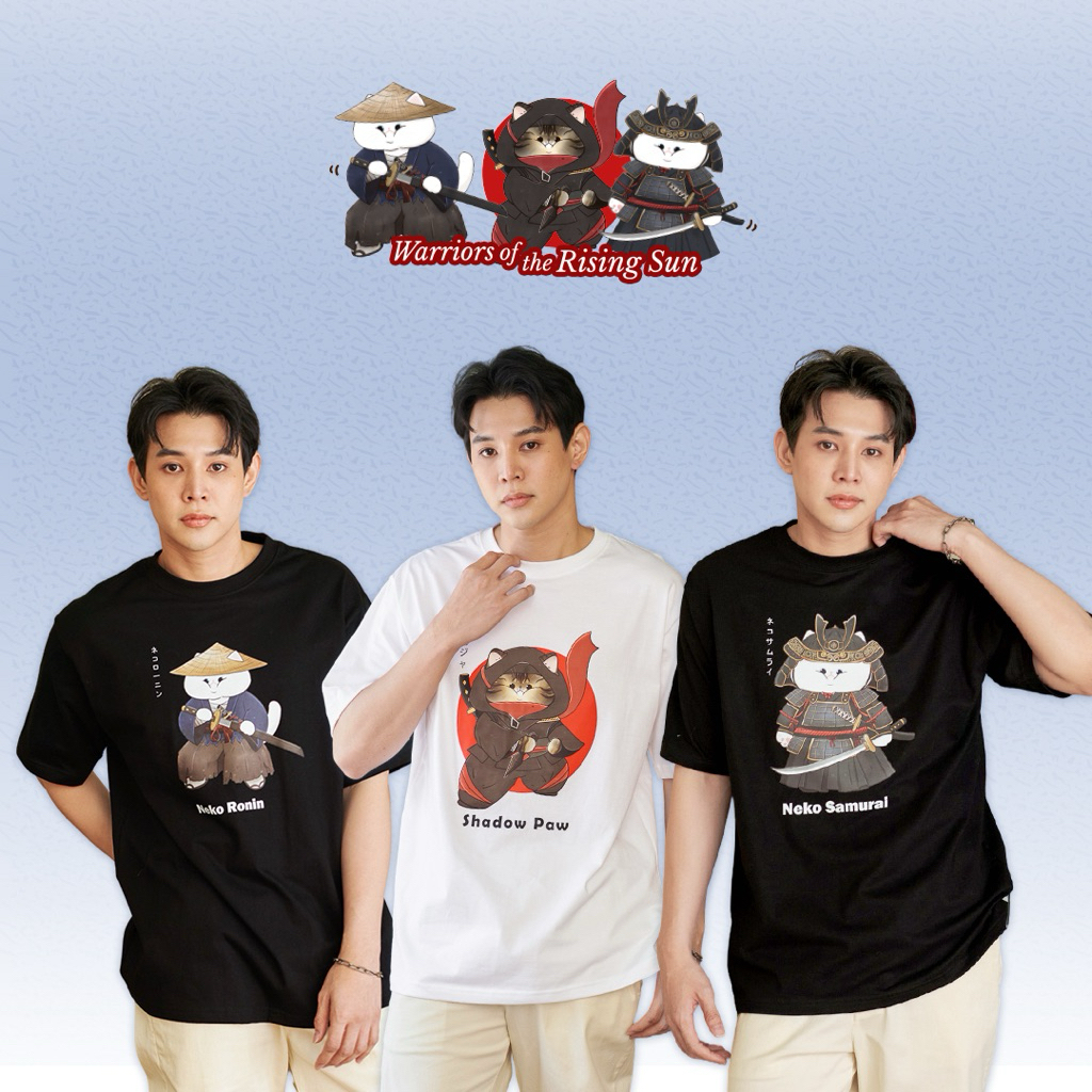 korulu Warriors of the Rising Sun | Men Oversize T-Shirt เสื้อยืดคอกลม คอตตอน Cotton USA นู๊มมม ทน ส