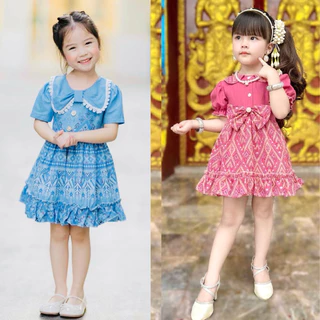 ชุดไทยเด็กผู้หญิง มีซับฟูๆ 1-5ปี ใส่ทำบุญ 📌พร้อมส่ง📌ส่งไว
