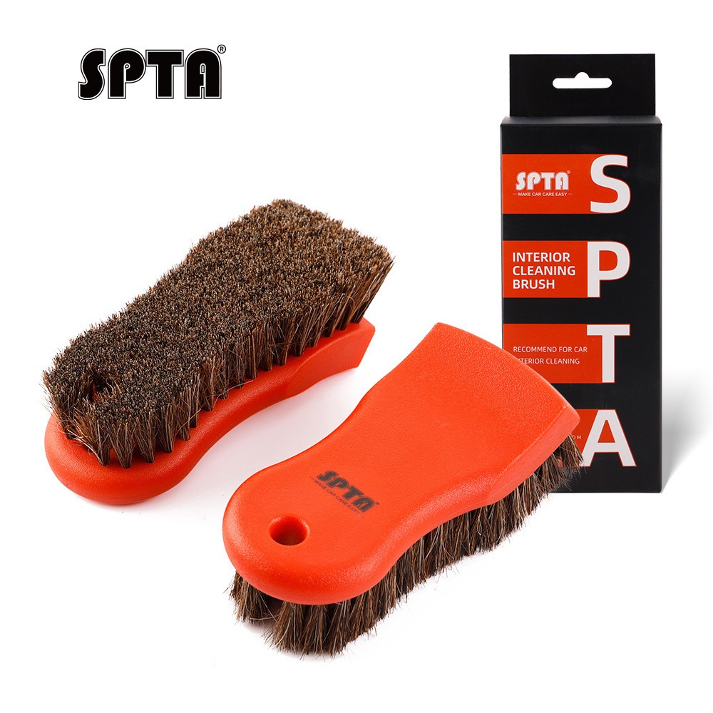 SPTA แปรงทำความสะอาด ภายในรถยนต์ แปรงขนม้า สำหรับแผงควบคุมกลางเบาะนั่งและประตู แปรง ทำความสะอาดล้างรถอเนกประสงค์