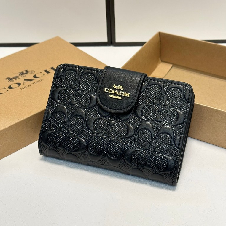 กระเป๋าสตางค์ผู้หญิง ที่ใส่การ์ด พับซิปสั้นธรรมดา กระเป๋าใส่เหรียญ C0082