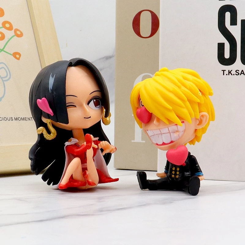 ฟิกเกอร์ Luffy Zoro Sanji Ace Nami Robin ขนาด 8-10 ซม thumbnail 10