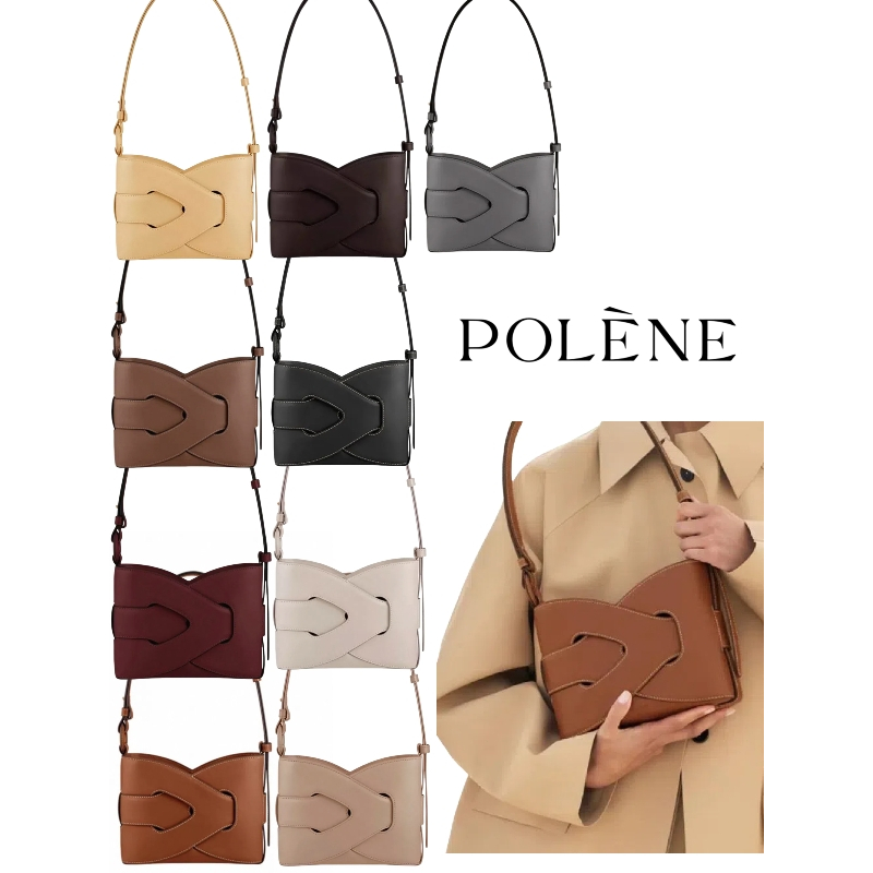 ของแท้ 100%✨✨Polene ✨✨ Nodde กระเป๋าแบบถือและสะพายเฉียง