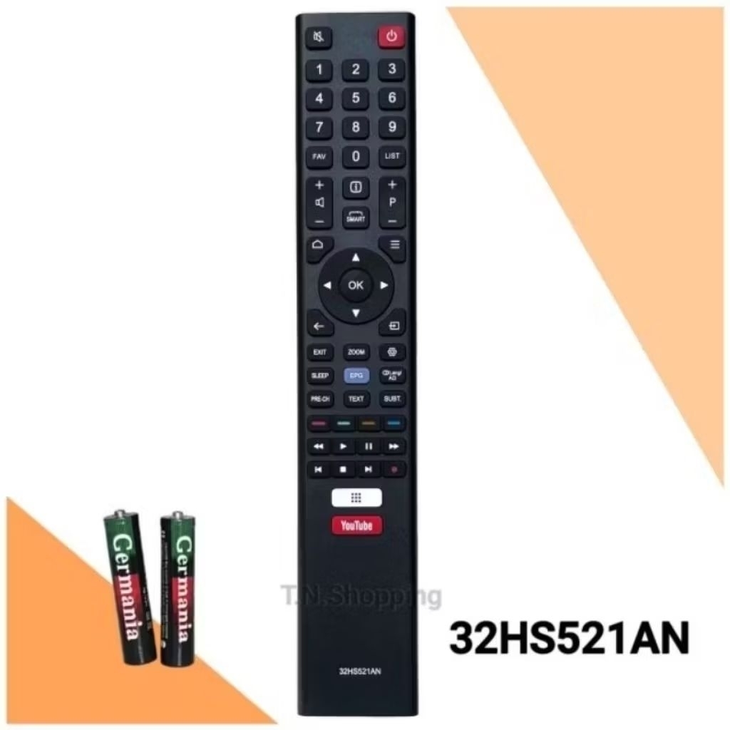 รีโมทสมาร์ททีวี LCD/LED รุ่น 32HS521AN, 43HS521AN, 55RS543AN