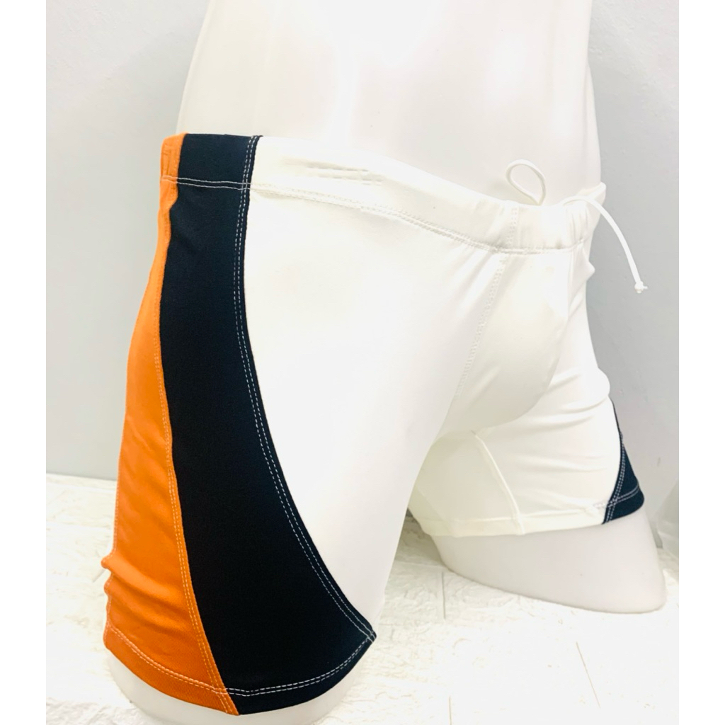 กางเกงว่ายน้ำขาสั้นชายขาสามส่วนตัดแต่งลายผ้า8059 - รูปที่ 2