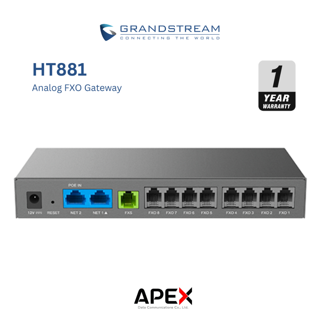 [พร้อมส่งในไทย] Grandstream HT881 Analog FXO Gateway