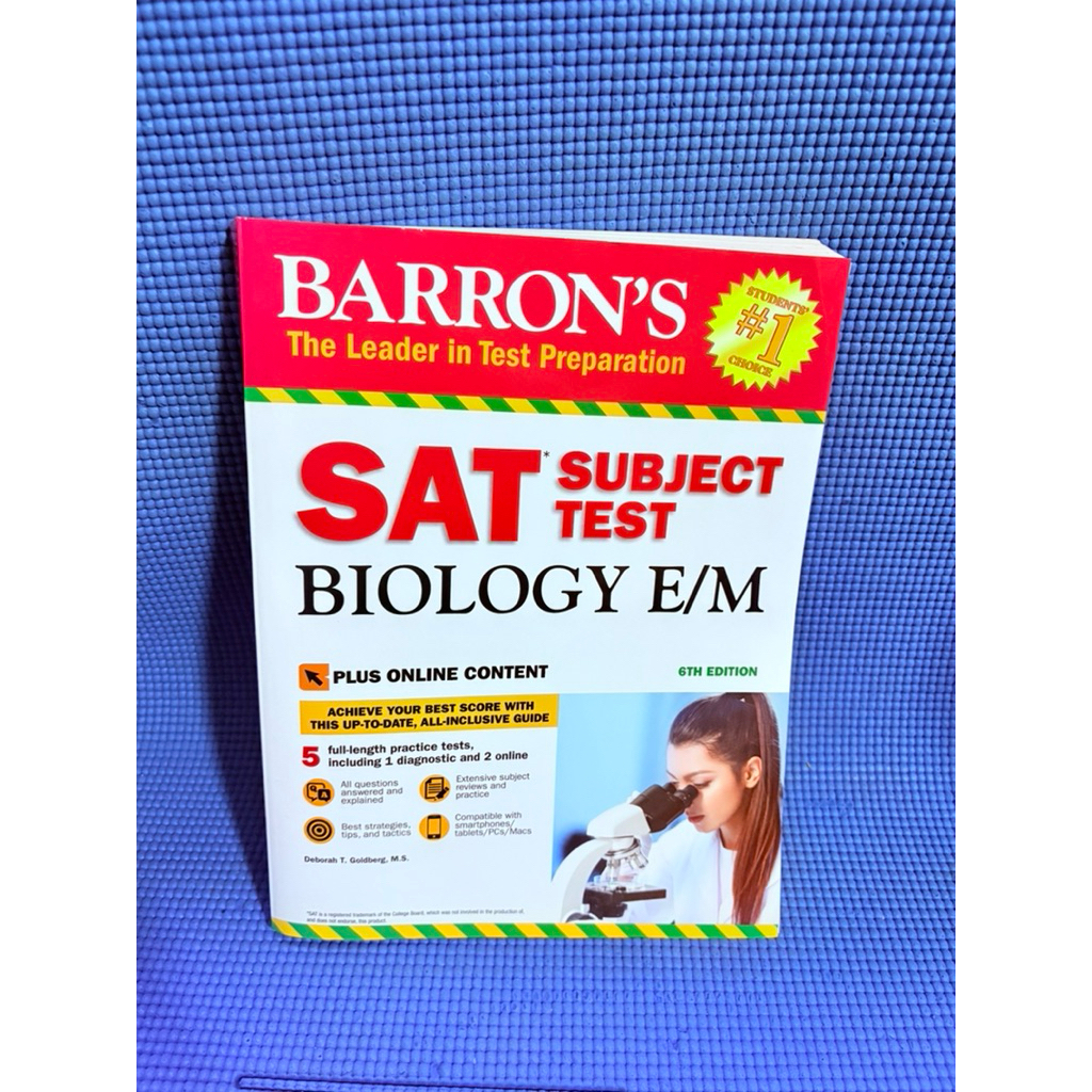 Barron SAT SUBJECT TEST BIOLOGY E/M ไม่มีจดตำหนิสันข้างมือ2