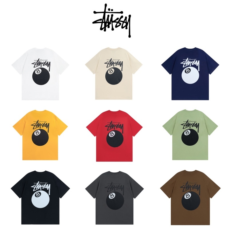 ของแท้ 💯% Stussy 8 Ball Tee 24SS ผ้า Pigment Dyed