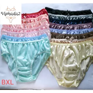 กางเกงในไนลอน บิกินี่ แบบครึ่งตัว ผ้าวาโก้ กางเกงในผู้หญิง XL Bikini (BXL)Underwear Nylon ตรวจสอบขนาดไซส์ก่อน