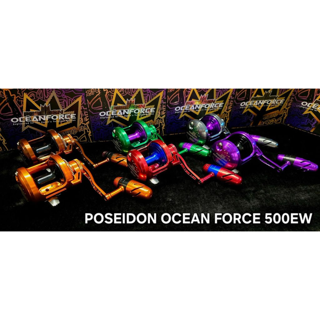 POSEIDON OCEAN FORCE  🙏สายรัดคันเบ็ดอย่างดี มีถุงใส่รอกให้ รอกเบท NEW 2025 รอก โพไซดอน