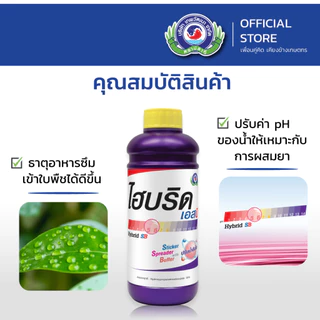 ไฮบริด เอสบี สารปรับสภาพน้ำ เพื่อการผสมสารหลายชนิดให้เข้ากัน และมีคุณสมบัติเป็นสารจับใบได้