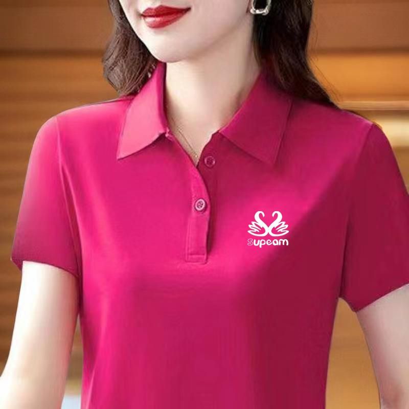 ที่ถูก ที่สุด  รุ่นล่าสุด  รูปแบบตัวอักษร ที่ดี  แขนสั้น  เสื้อโปโล  4สี  M~5XL