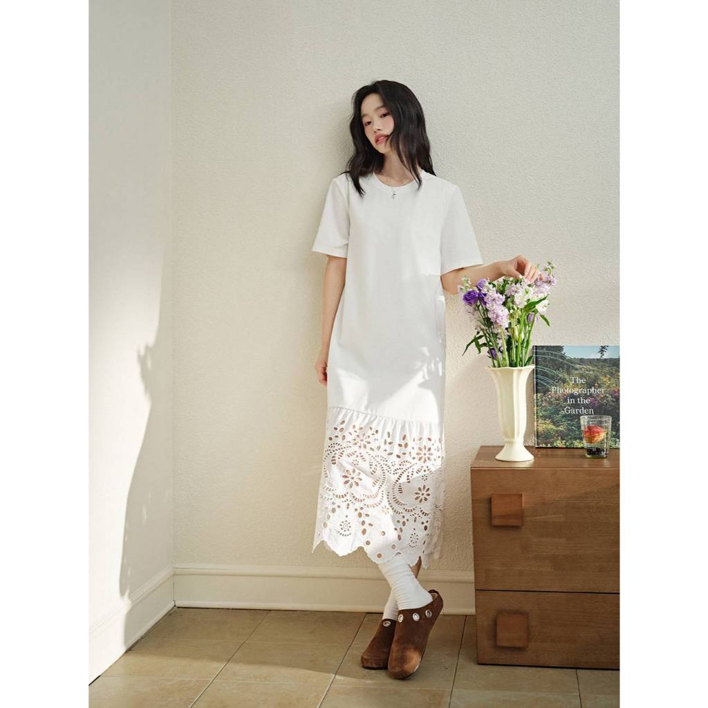 [Preorder] KUOSE : Broderie Hem Dress