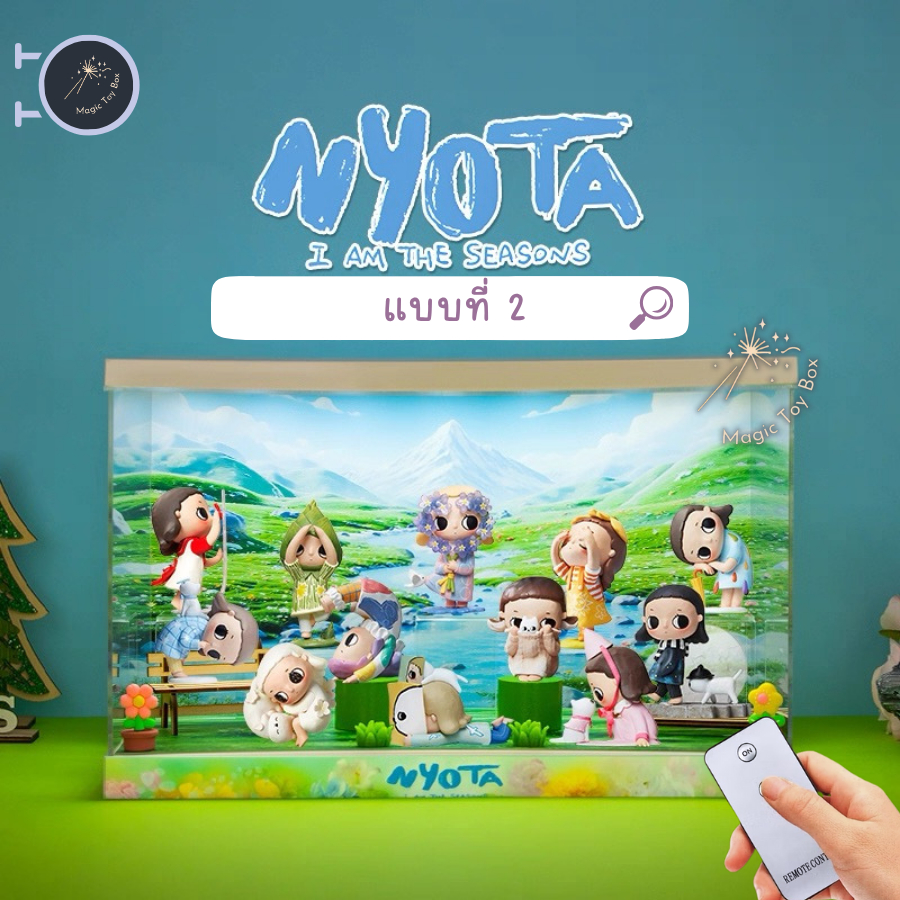 กล่องอะคริลิค กล่องใส่โมเดล POPMART มีไฟ Nyota I Am the Seasons พร้อมอุปกรณ์และฉาก - รูปที่ 3
