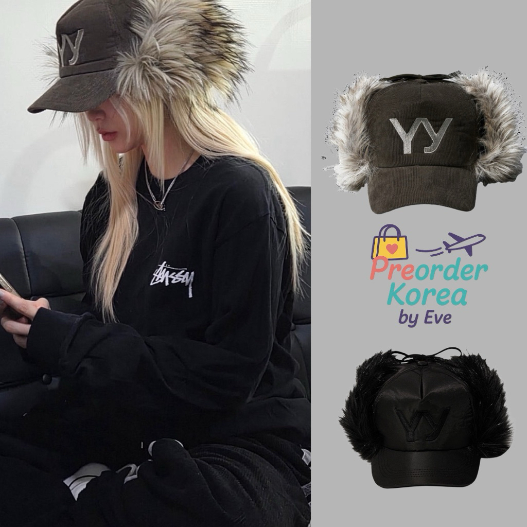 🇰🇷Open YY Open Yy Faux Fur Earflap Cap