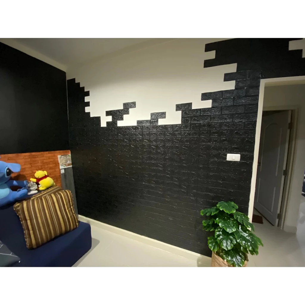 วอลเปเปอร์ติดผนัง 3D มีกาวในตัว ขนาด 70x77 ซม thumbnail 8