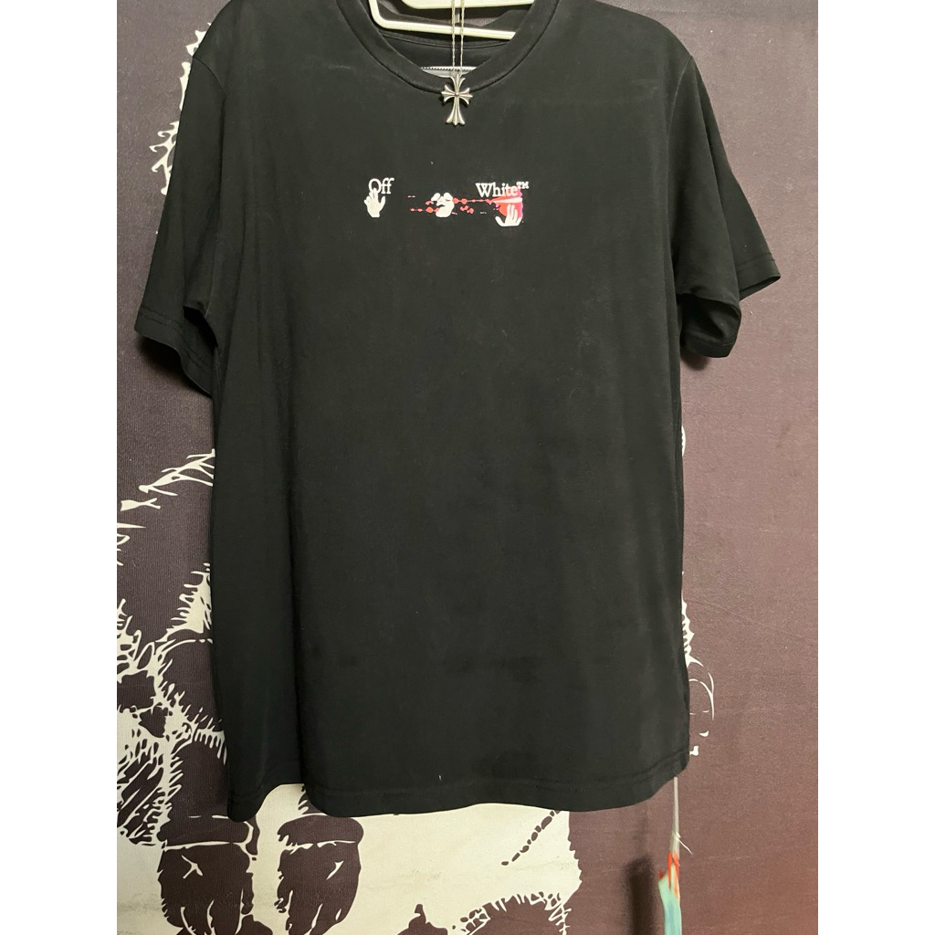 เสื้อ Off white acrylic arrow T-shirt